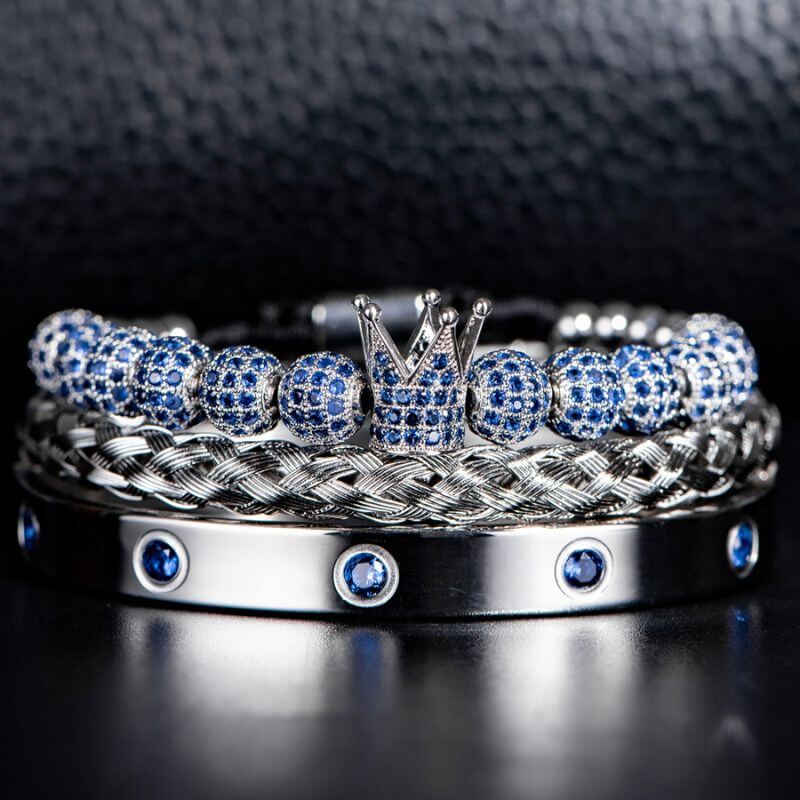 Silver Blue Crystal Bracelets ( Version 2 ) 1