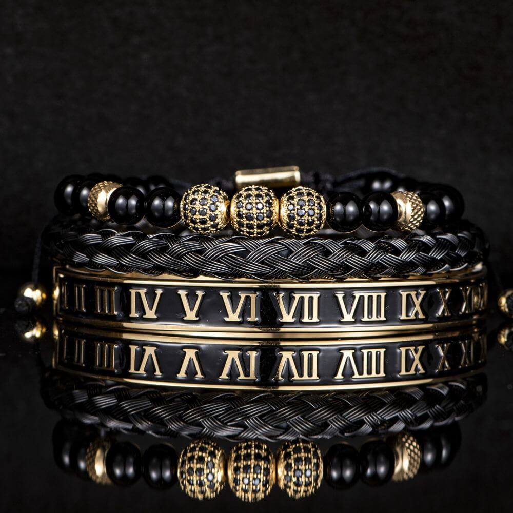 Black Deluxe Bracelet Sets - Luxury & Style | Alfa Jewelry