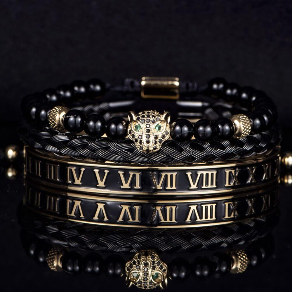 Black Deluxe Bracelet Sets - Luxury & Style | Alfa Jewelry