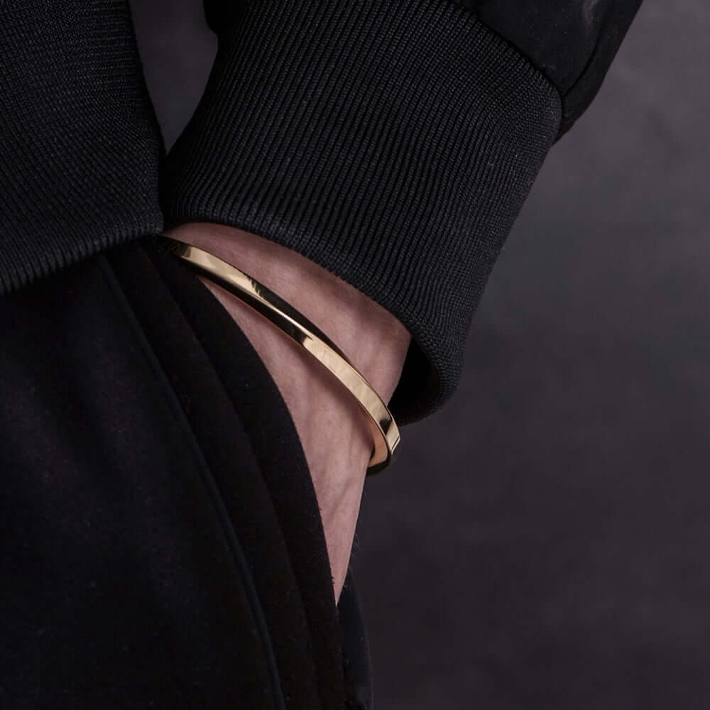 Elegant Gold Cuff Bangle - Timeless Style | Alfa Jewelry