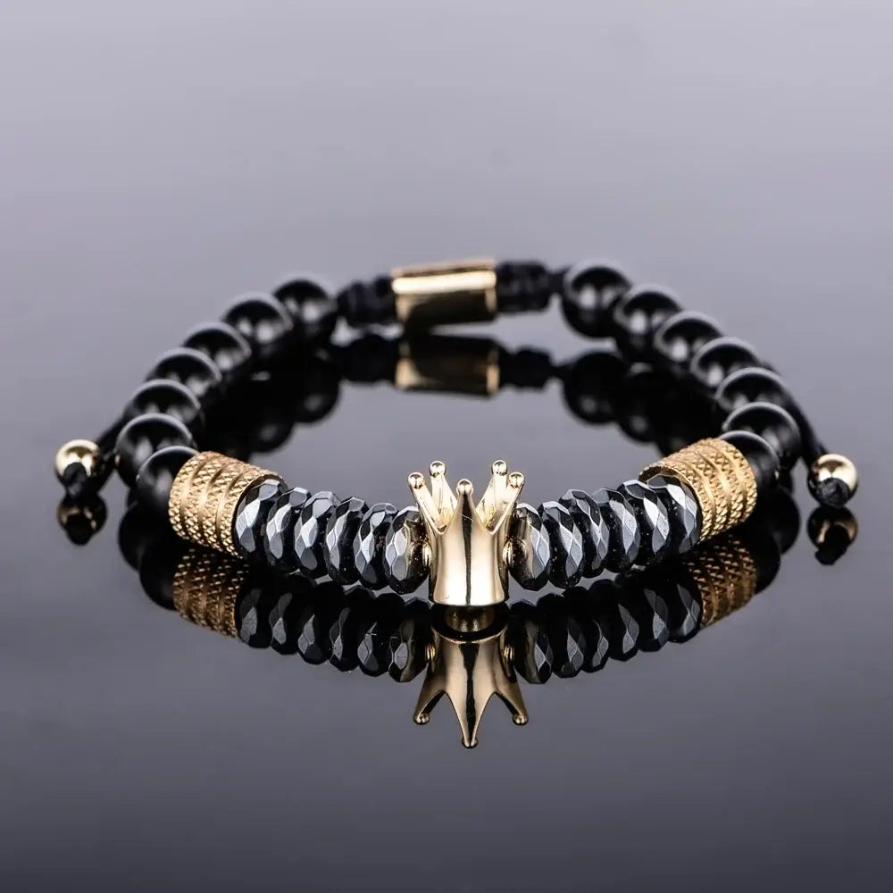 Black Luxury Bracelet Gold - Crown