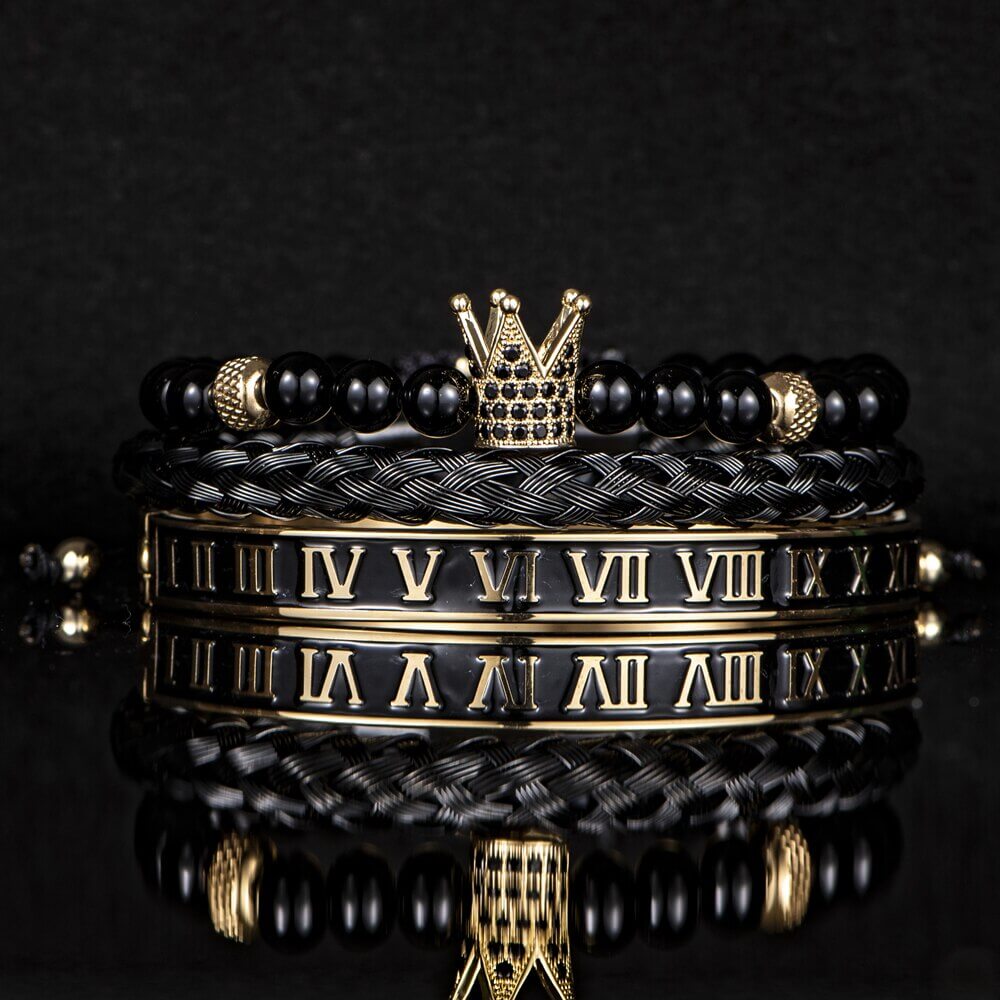 Black Deluxe Bracelet Sets - Luxury & Style | Alfa Jewelry