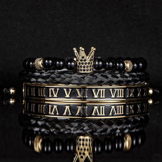 Black Deluxe Bracelet Sets - Luxury & Style | Alfa Jewelry