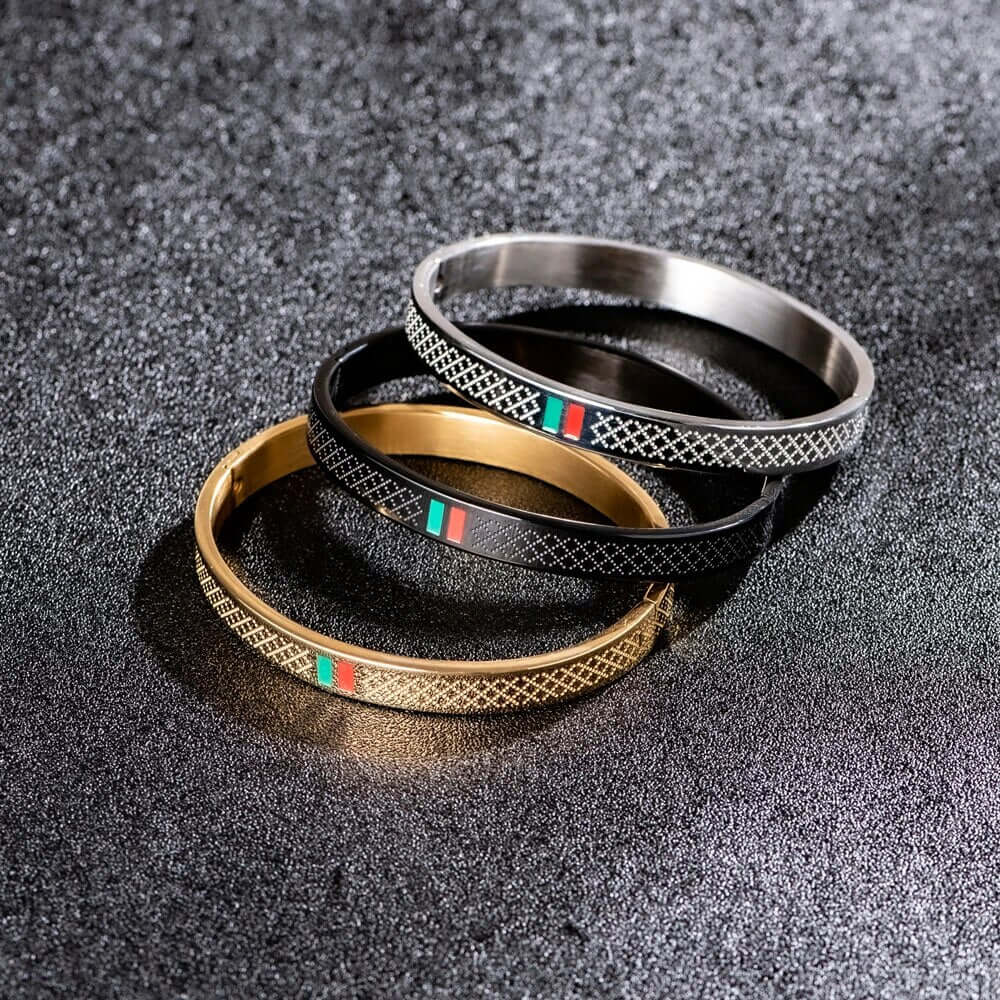 Luxury Stripe Bangle