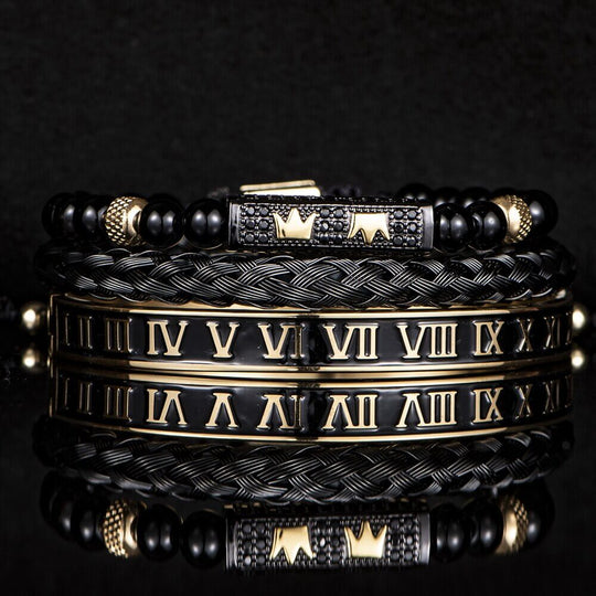 Black Deluxe Bracelet Sets - Luxury & Style | Alfa Jewelry