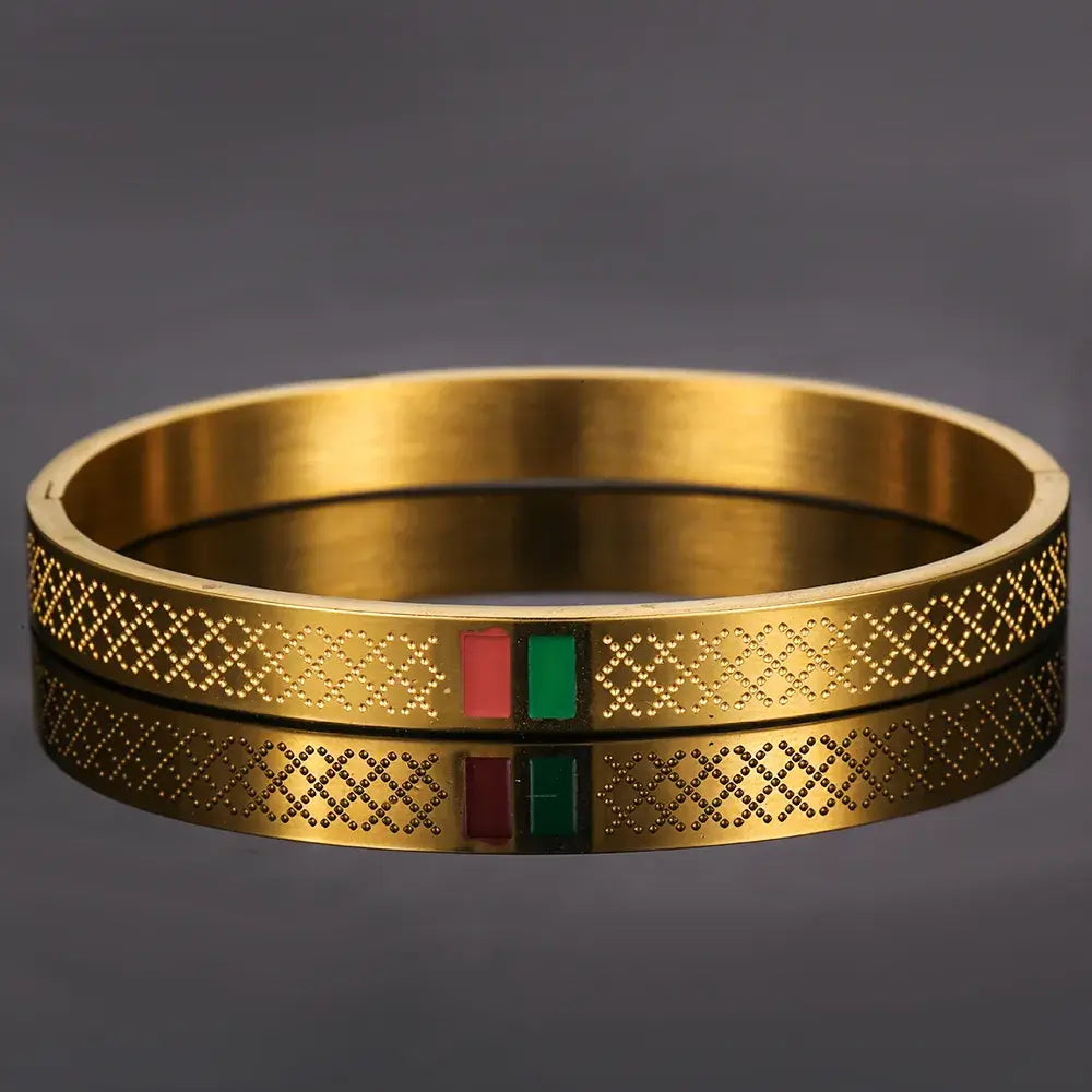 Brazalete de rayas de lujo