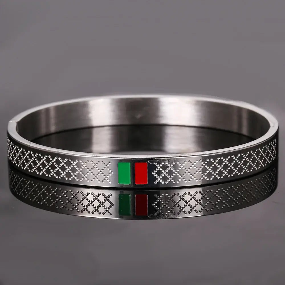 Brazalete de rayas de lujo