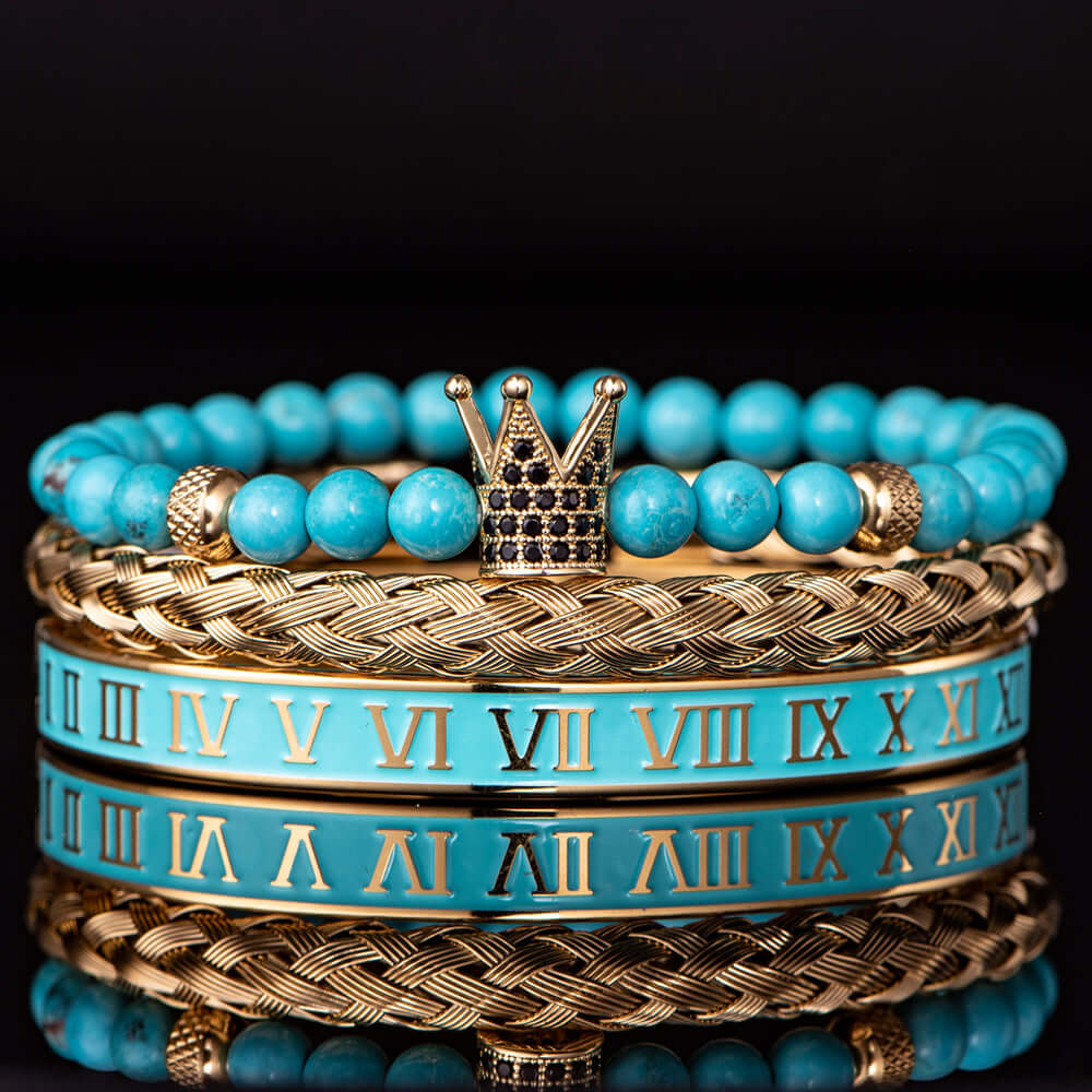 Deluxe Blue Crown Bracelets 2