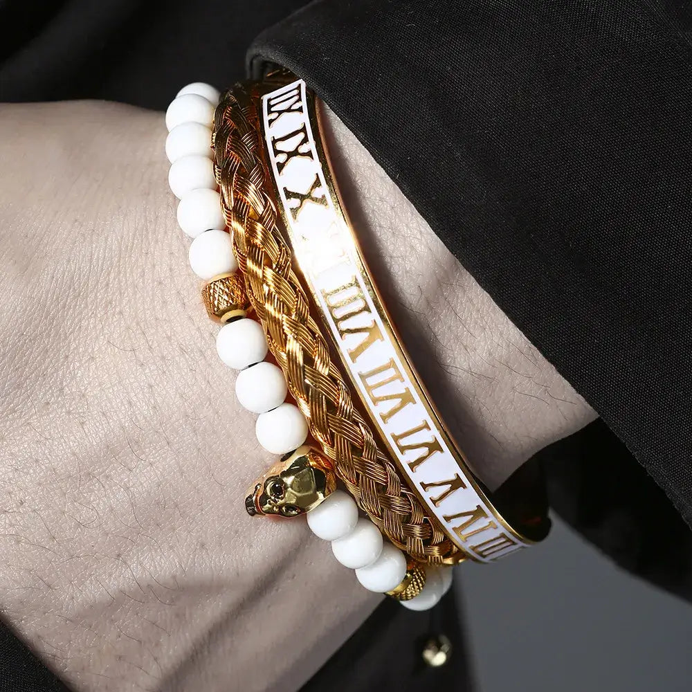 White Deluxe Bracelets 17