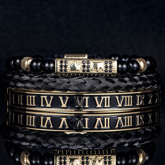 Black Deluxe Bracelet Sets - Luxury & Style | Alfa Jewelry