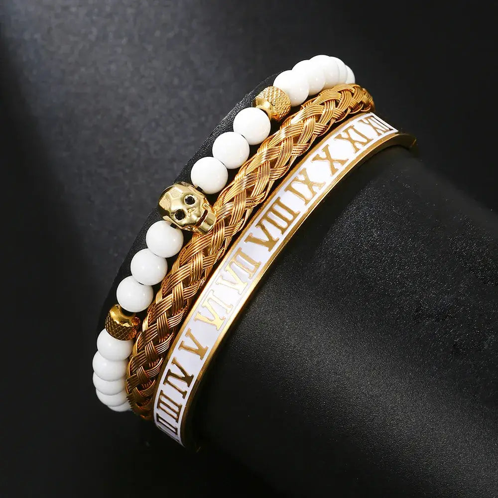 White Deluxe Bracelets 22