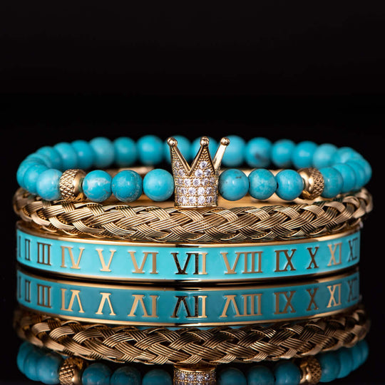 Deluxe Blue Crown Bracelets 1