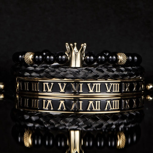 Black Deluxe Bracelet Sets - Luxury & Style | Alfa Jewelry