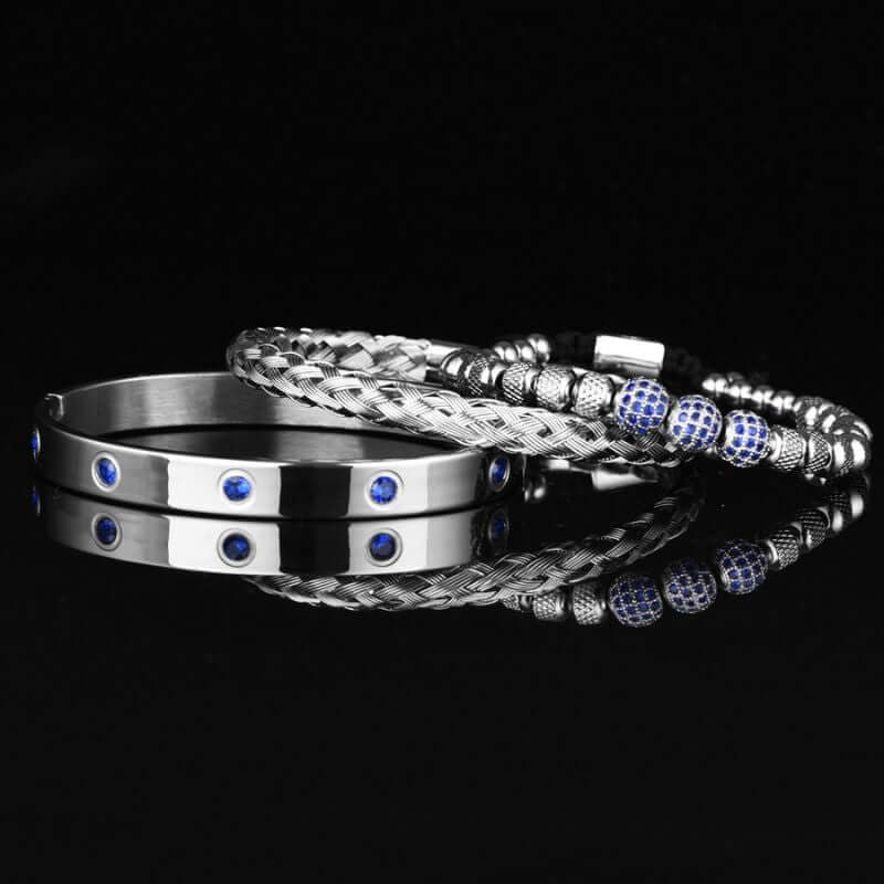 Silver Blue Crystal Bracelets ( Version 2 ) 7